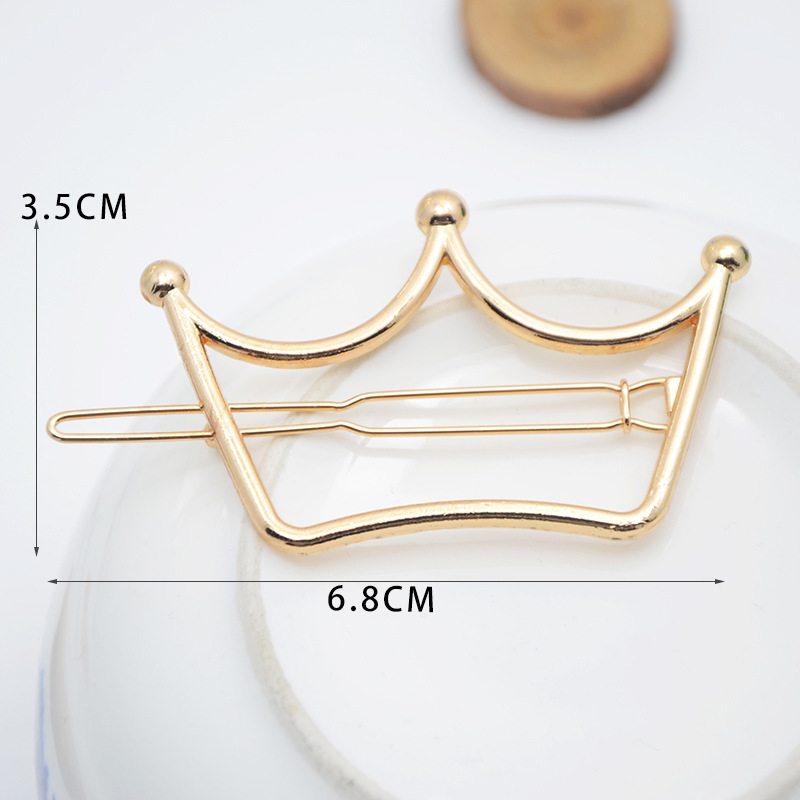 Crown Hairpin Gold 3