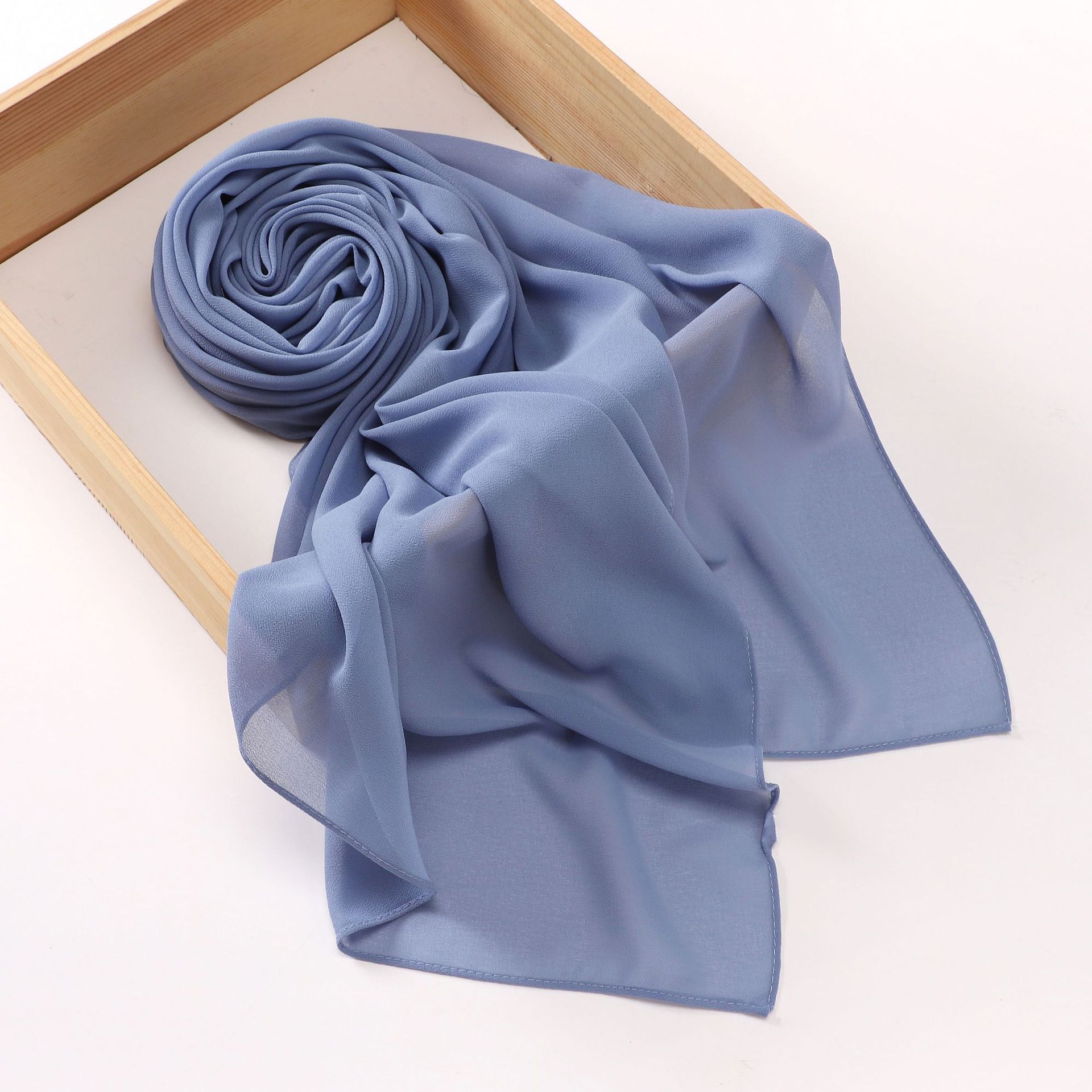 Luxe Pearl Chiffon Square Scarf