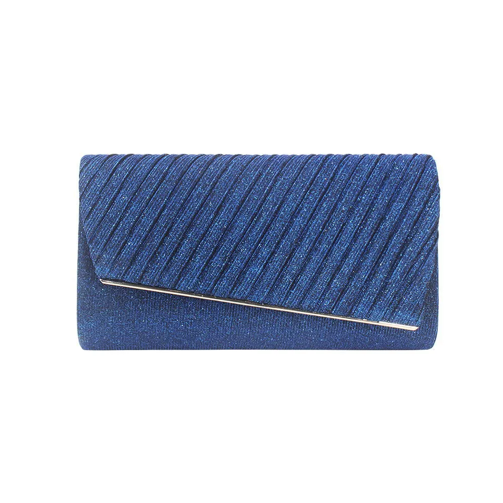 European And American Fashion Clutch Dinner Bag - Blue