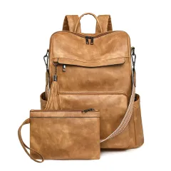 Women's Computer Backpack Briefcase Fashion - Yellow - View 1