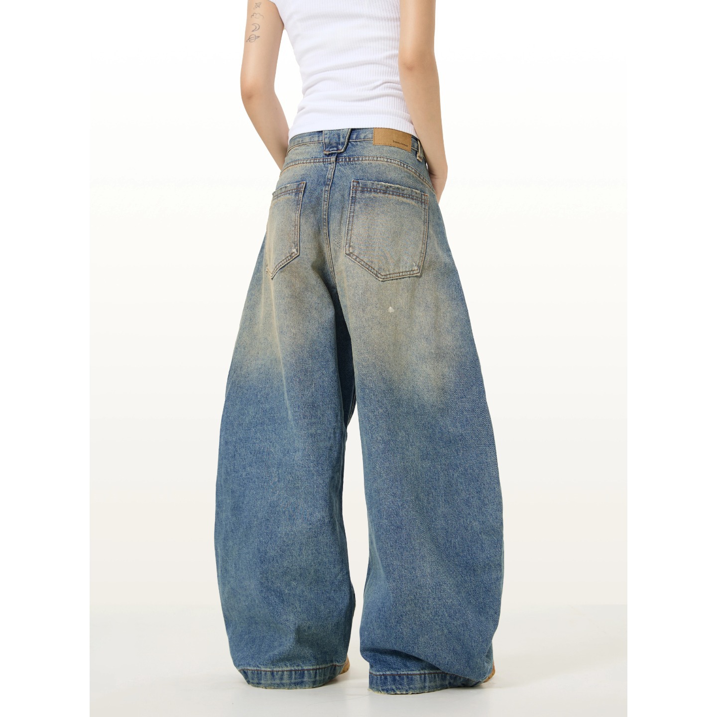 Retro Distressed Scythe Jeans For Men