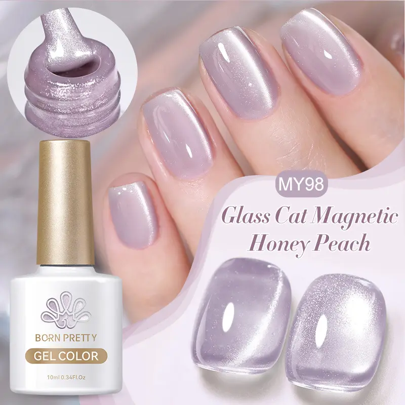 Glass Bead Cat Eye Gel Nail Polish
