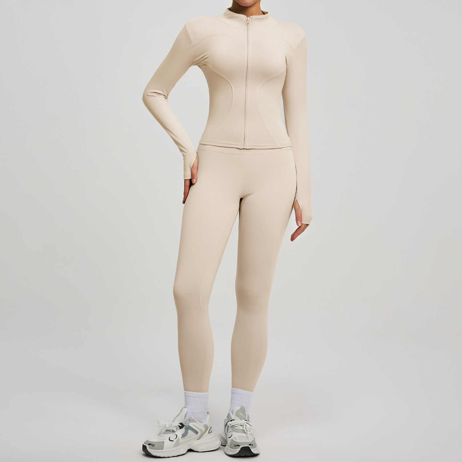 Fitness High-waist Butt-lifting Running Two-piece Set 10