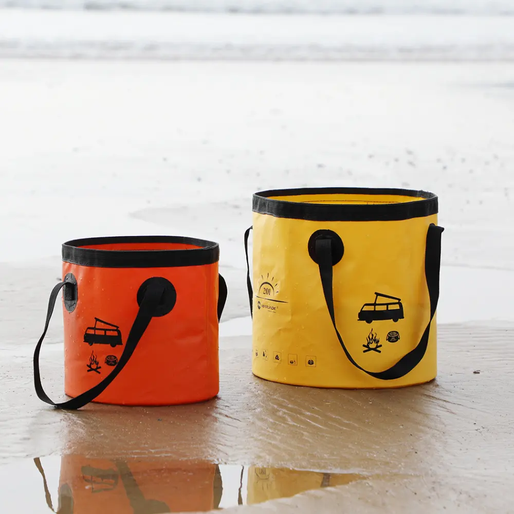 Foldable Thickened PVC Mesh Folder Bucket