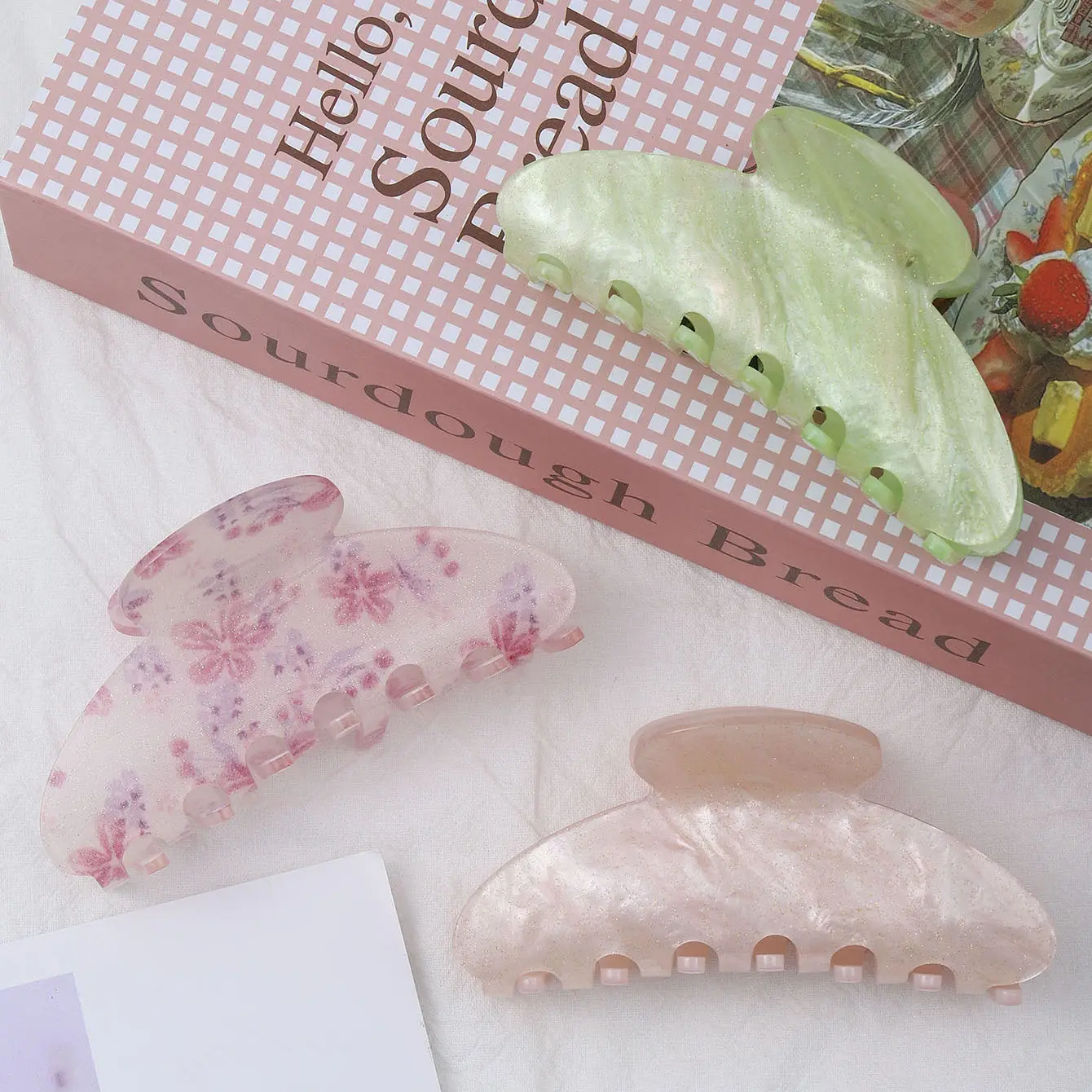Starry Sky Multi-color Acrylic Hair Clip