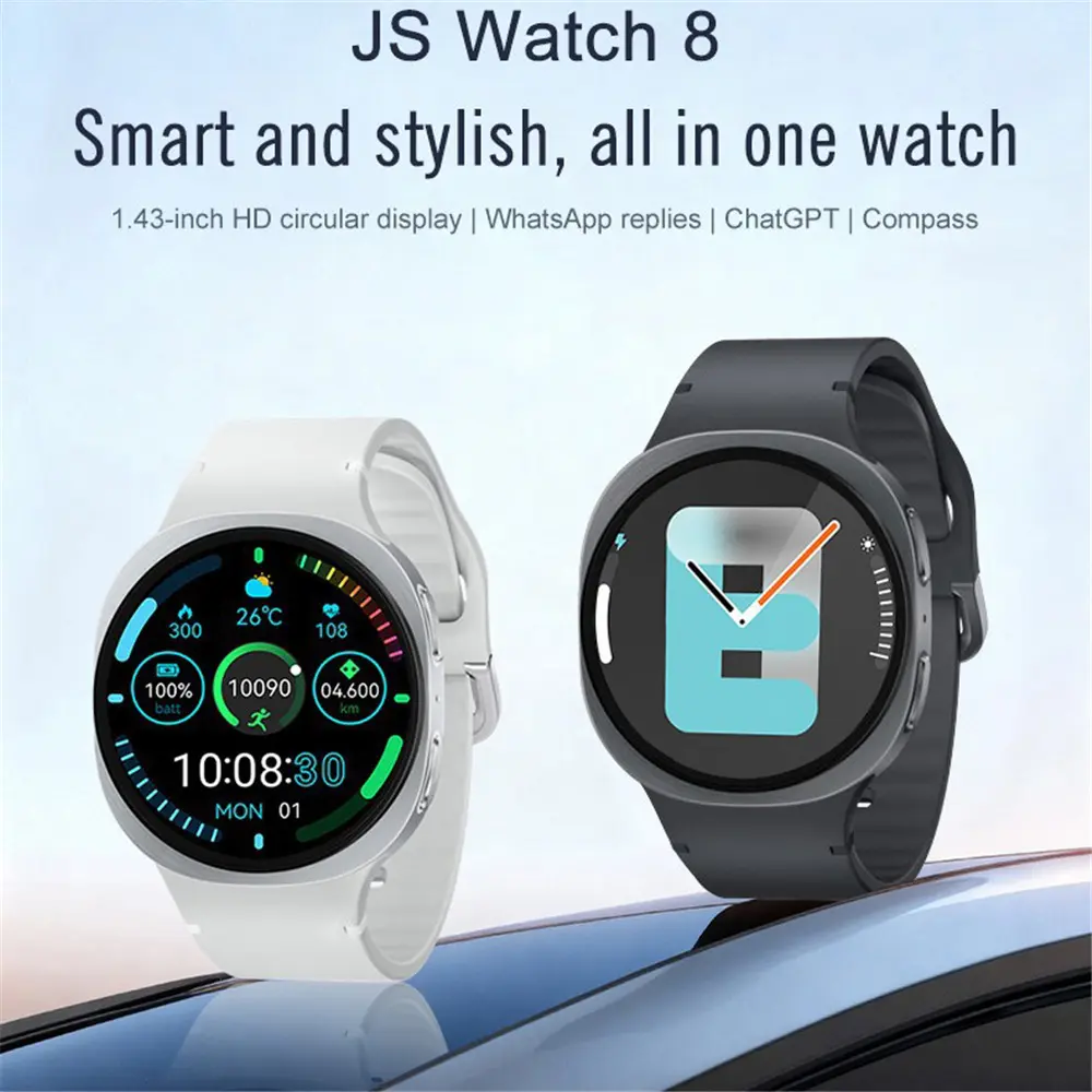 JS Watch8 Smartwatch With A 143-inch Round