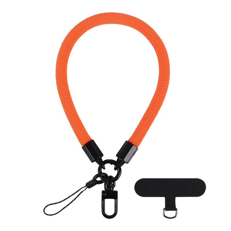 Mobile Phone Short Polyester Rope Anti-theft Wrist Strap Keychain