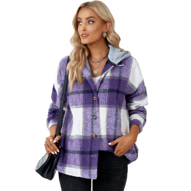 Women's Winter Pure Cotton Plaid Jacket 208 - Shop at LoveMi