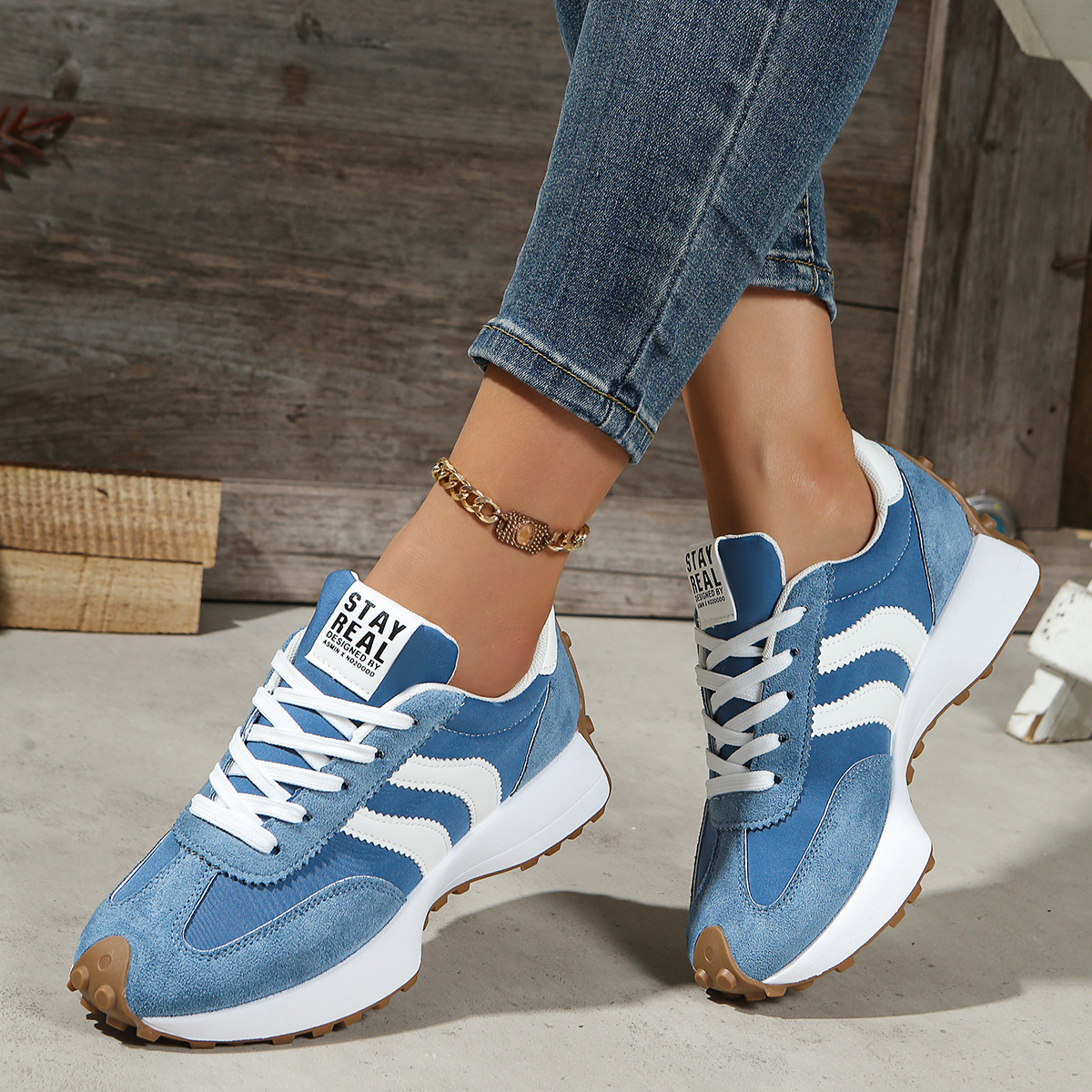 Influencer-style Chunky-soled Casual Sports Shoes For Students Koalakits36