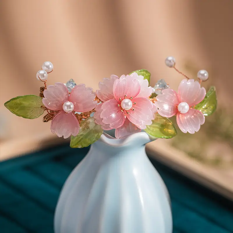 Antique Temperament Cherry Blossom Tuinga Headdress
