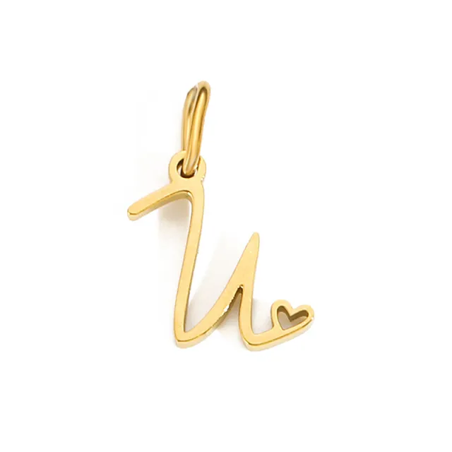 DIY Letter Pendant Ornaments Accessories U Gold - Shop at LoveMi