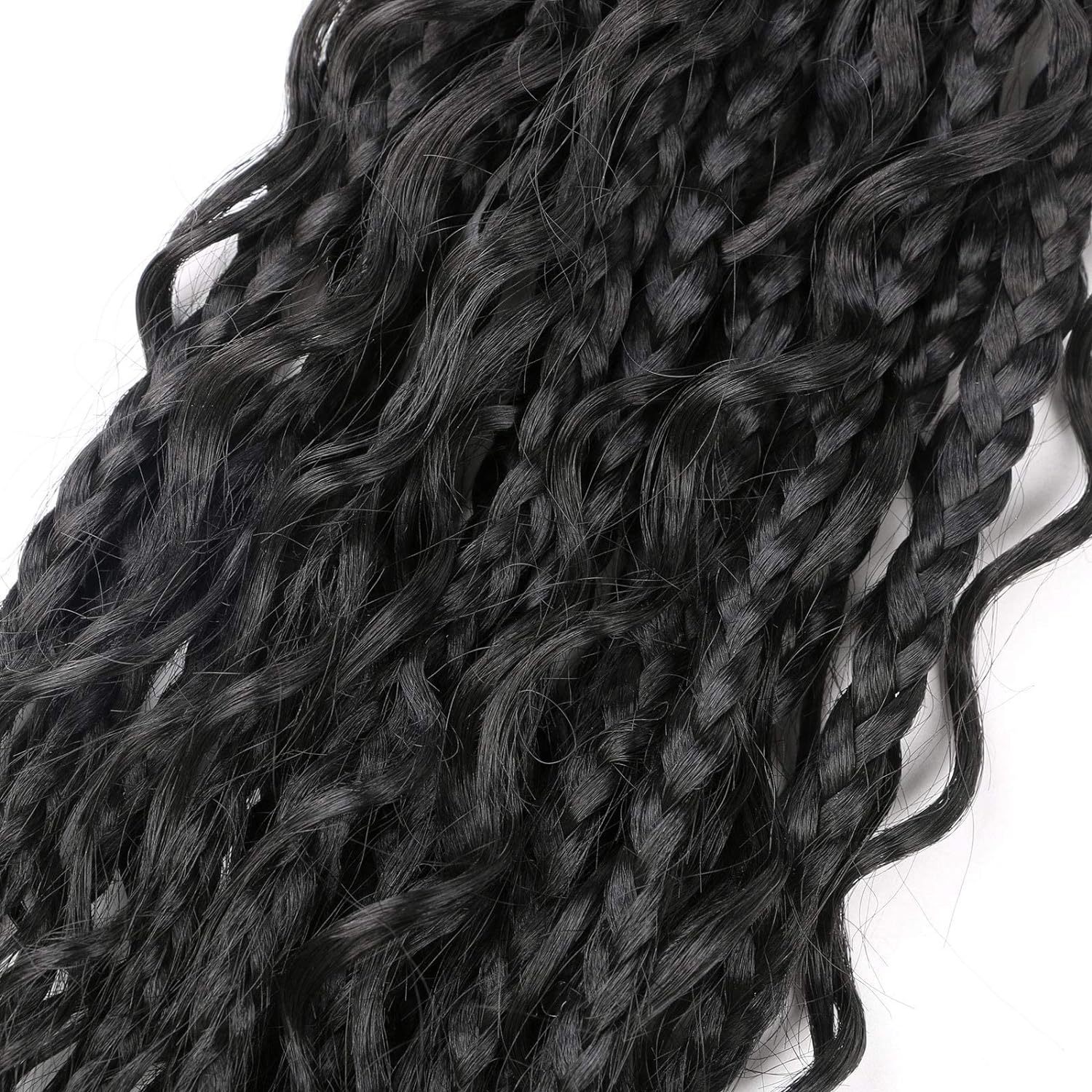 Synthetic Fiber Crochet Wig Braided Three-strand Braid 4