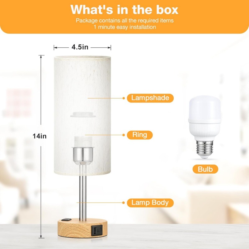 Decorative Atmosphere Touch Bedside Lamp