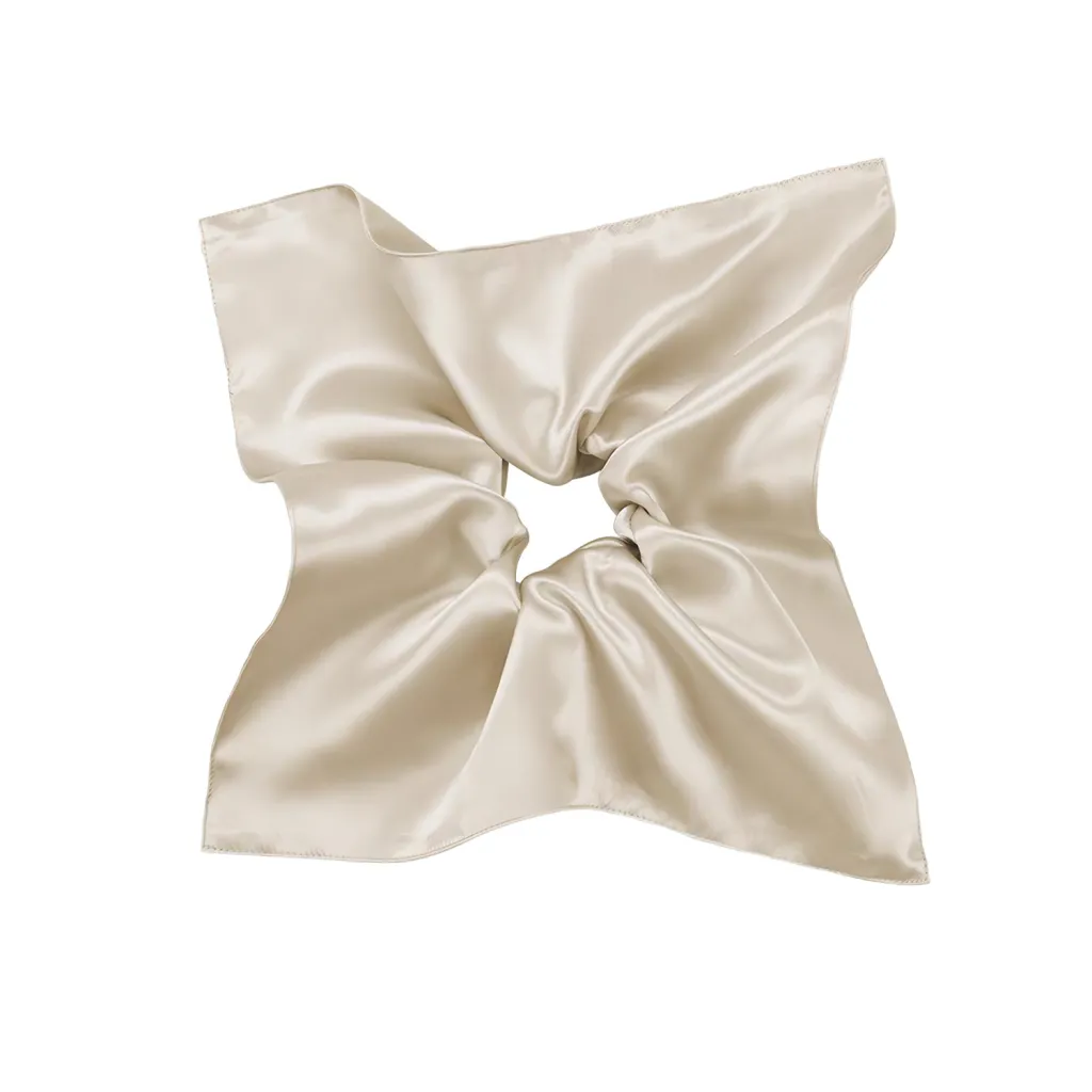 Square Hair Ring Wind Model Hair Accessories Solid Colour - Light Coffee