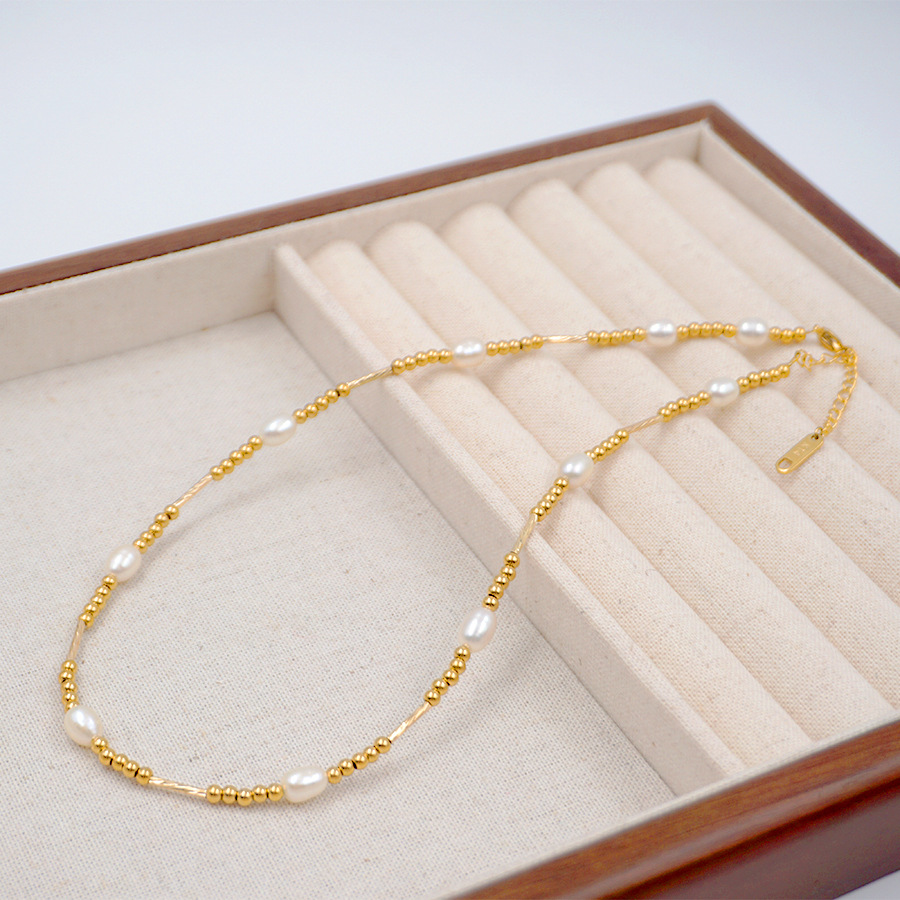 French Retro Small Pearl Necklace For Women