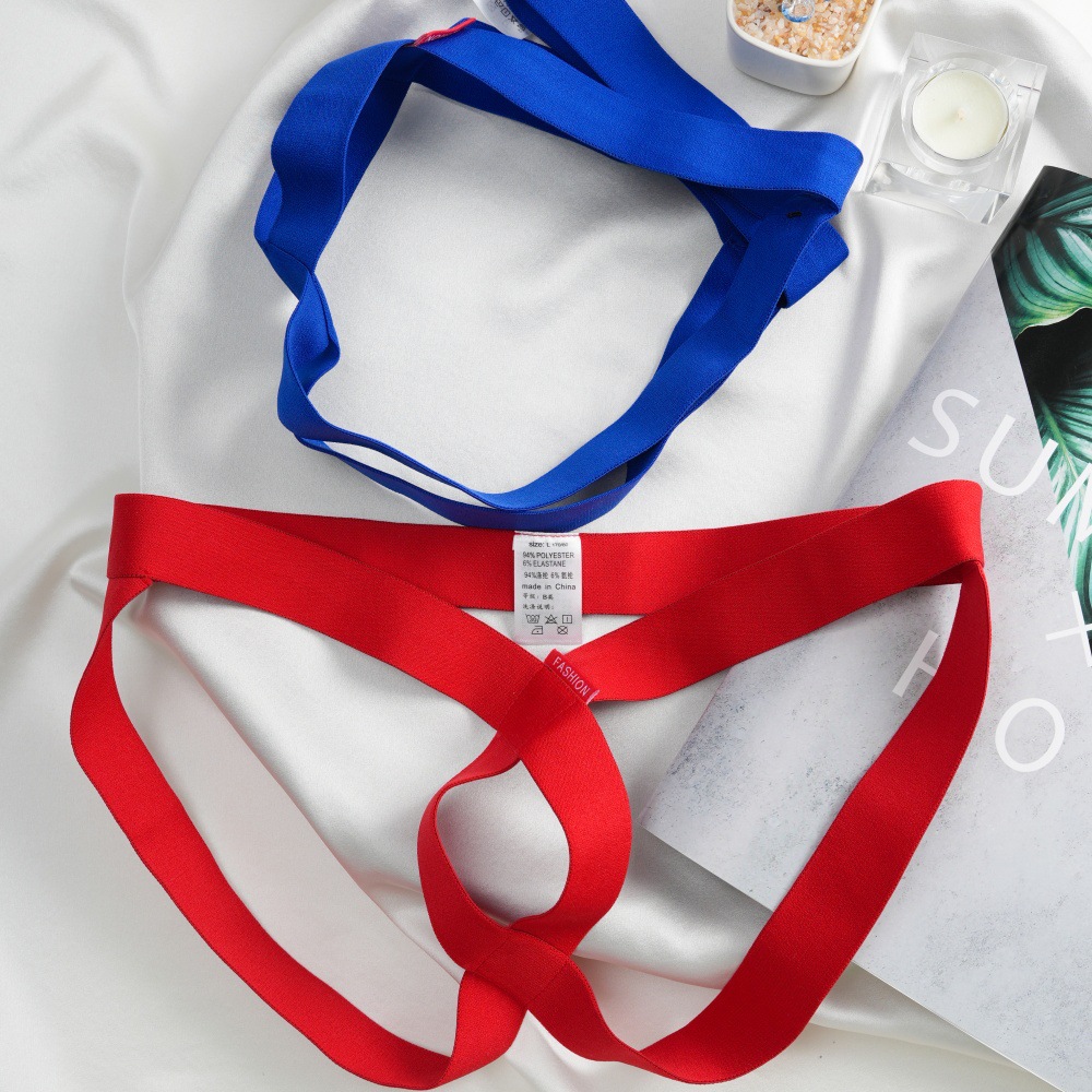 Mens Sexy Hollowed-out Personalized Briefs Stylish No-pull T-back Thongs For A Bold Modern Look