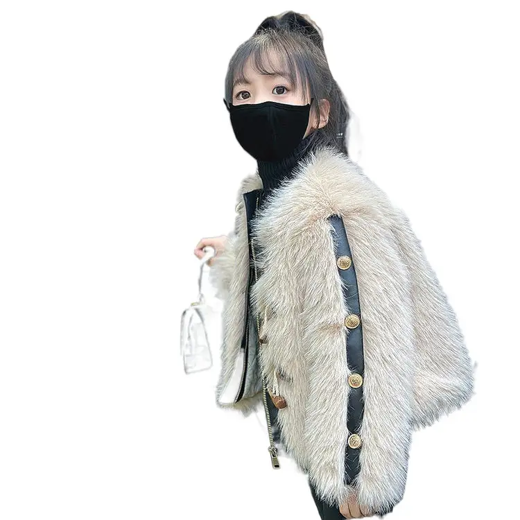 Thickened Autumn And Winter Girls' Fur Coat Korean Style