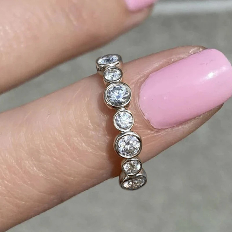 Zircon Gang Drill Refined And Simple Ring