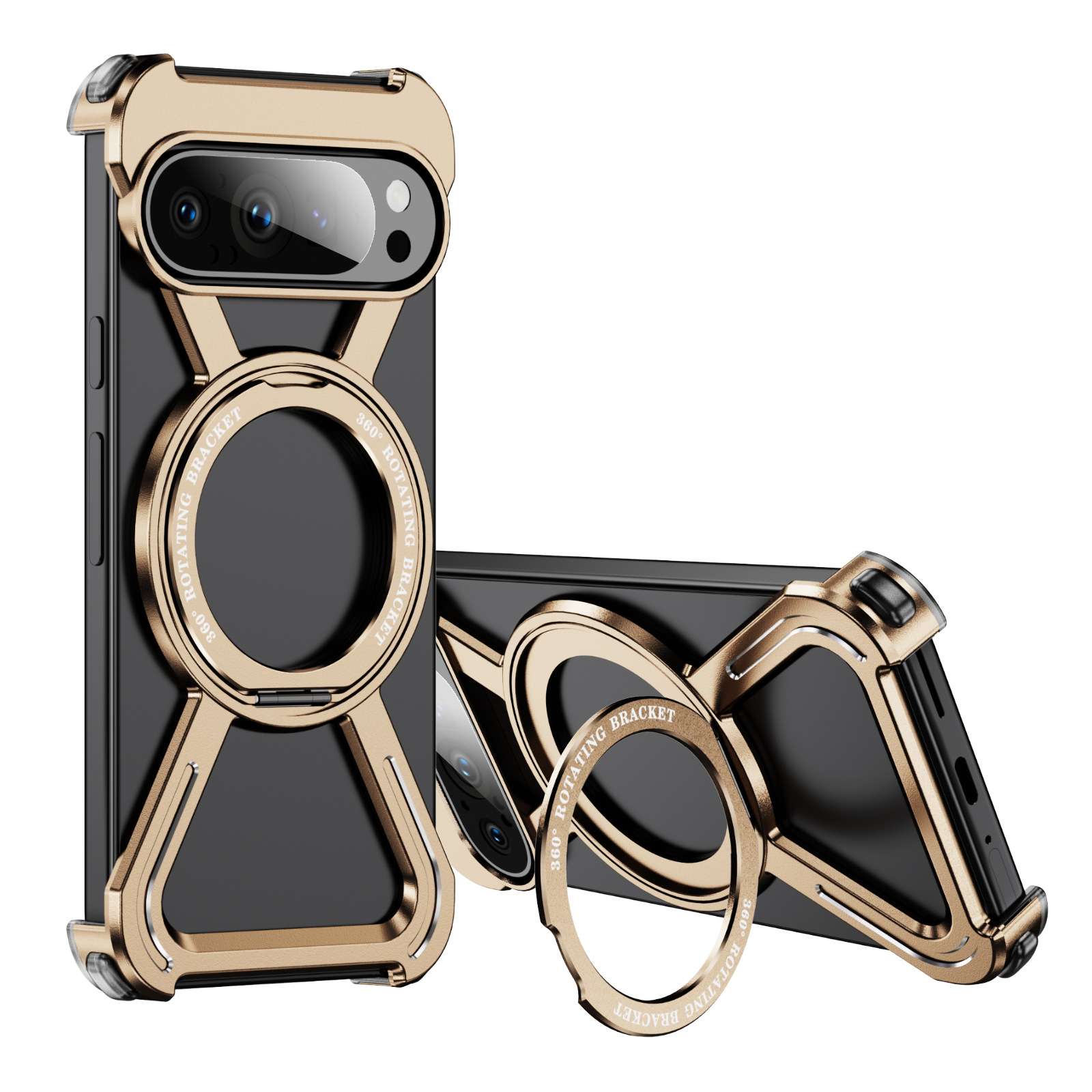 Fashion Personality Magnetic Rotating Bracket Phone Case - Image 4