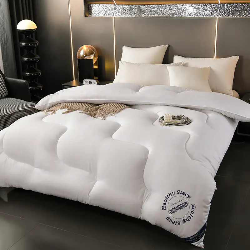 Solid-color Wave-patterned Duvet Insert
