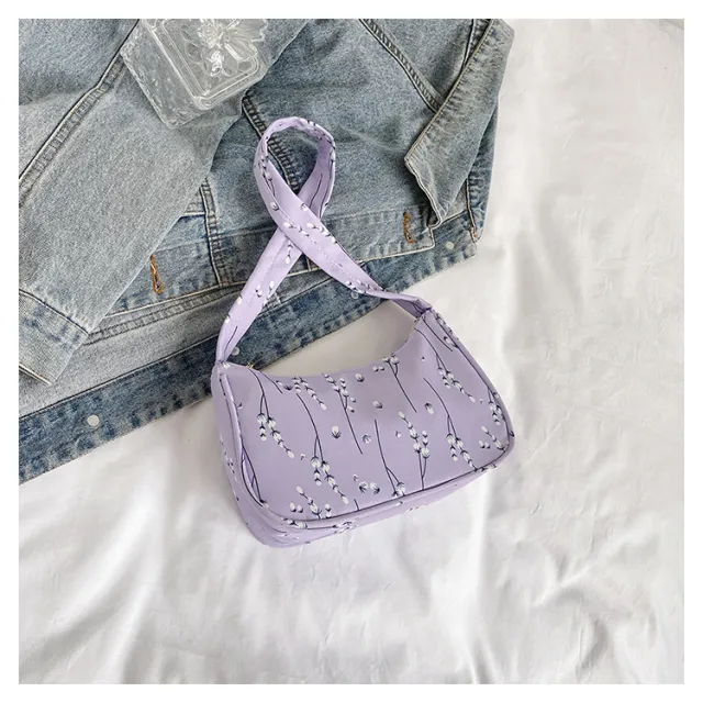 Simple Nylon Bag Women's Fashion Shoulder Bag Purple - Shop at LoveMi
