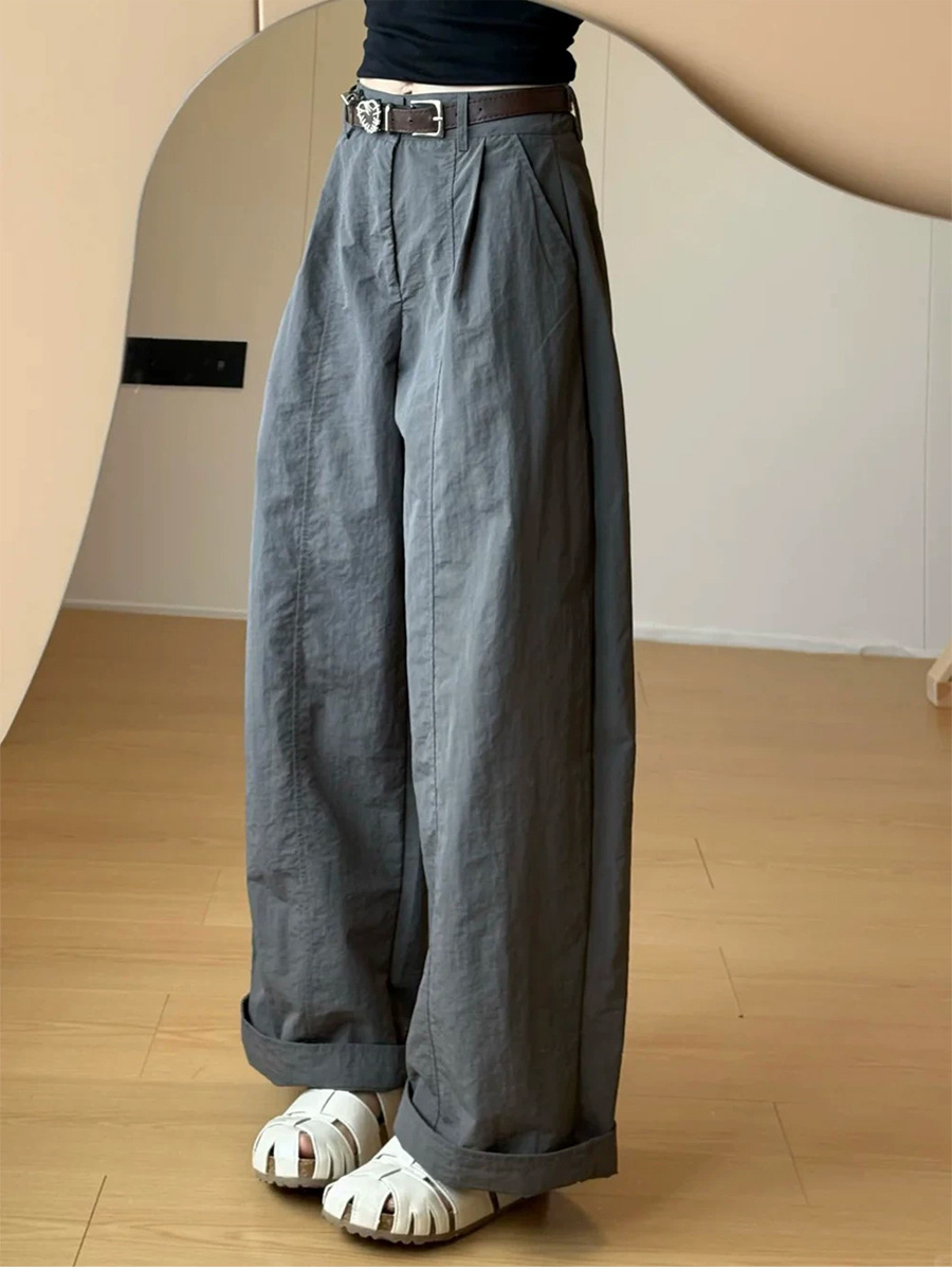 Wide-Leg High-Waist Trousers, picture 2 of 6
