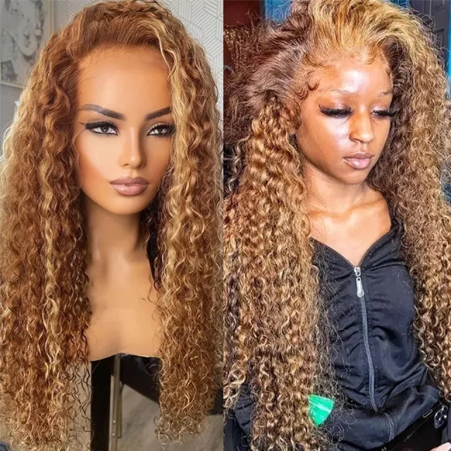 13x 4 Front Lace Long Curly Wig Head Cover Piano Color - Shop at LoveMi