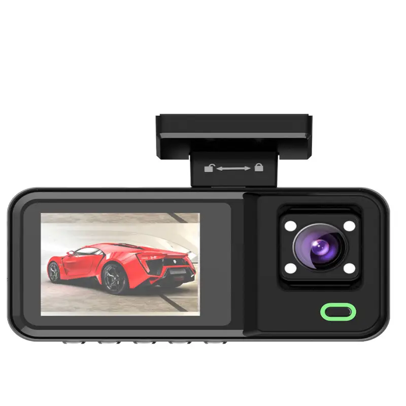 1080P Triplecamera Dash Cam With WiFi Smartphone Connectivity