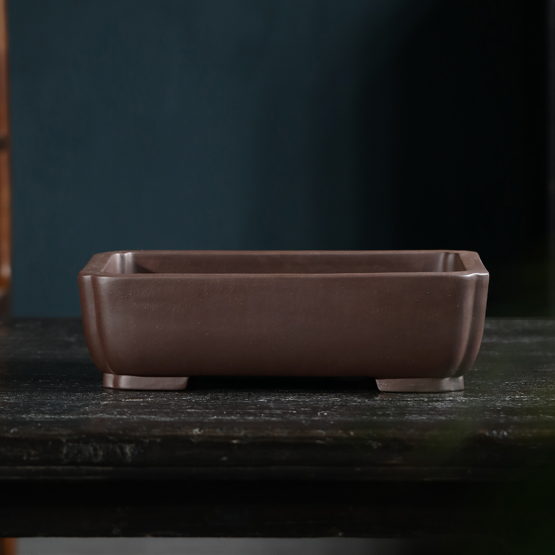 Desktop Potted Plant Purple Clay Flower Pot