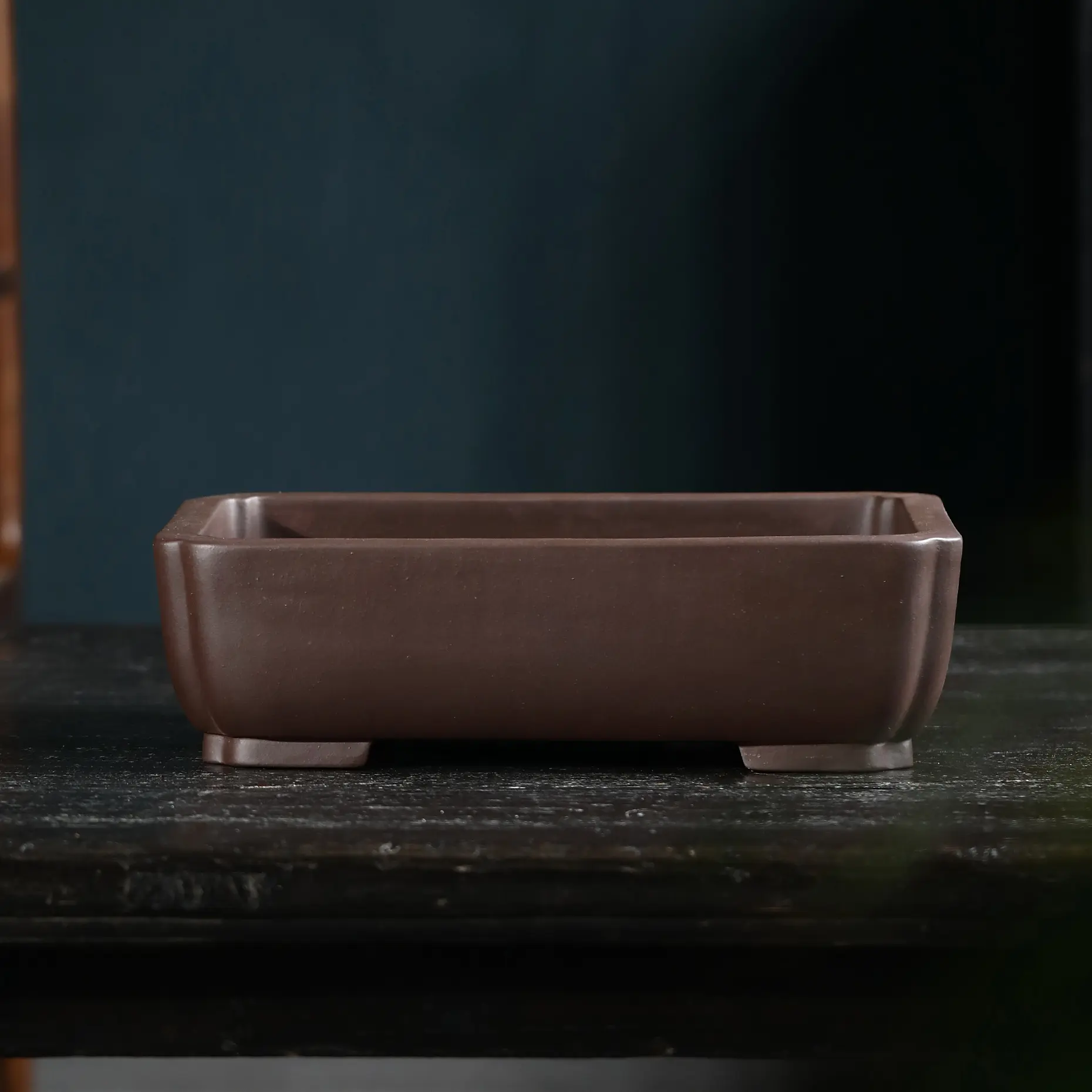 Desktop Potted Plant Purple Clay Flower Pot