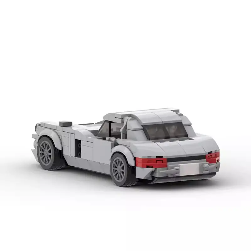 Running Car Building Block Small Particle MOC Puzzle Technology DIY Toy