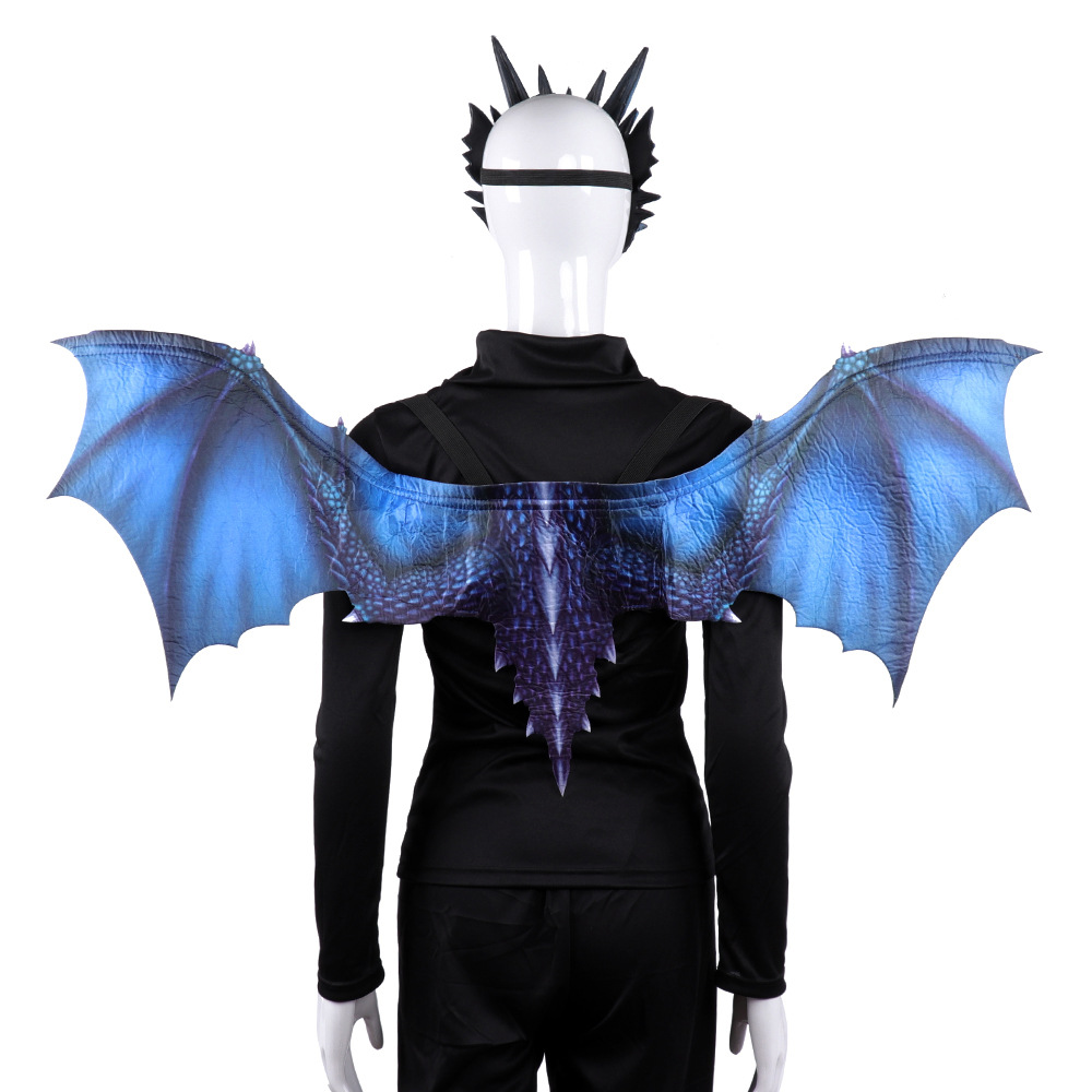 Title 3, Cos Head Cover Men Non Woven Dragon Mask Wings ...