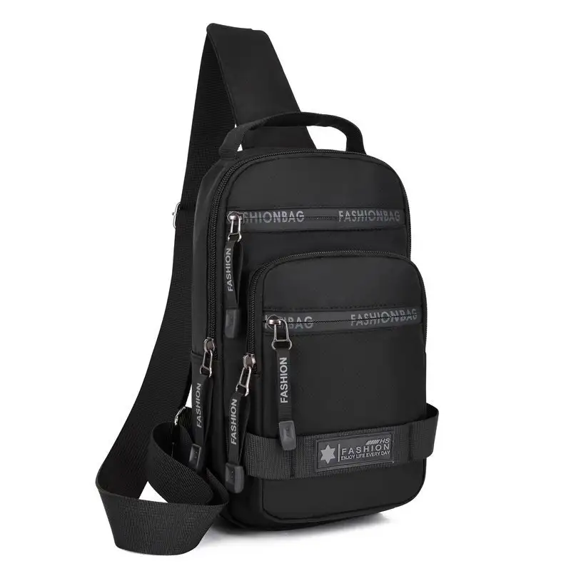 Men's One-shoulder Oxford Cloth Travel Casual And Lightweight Chest Bag