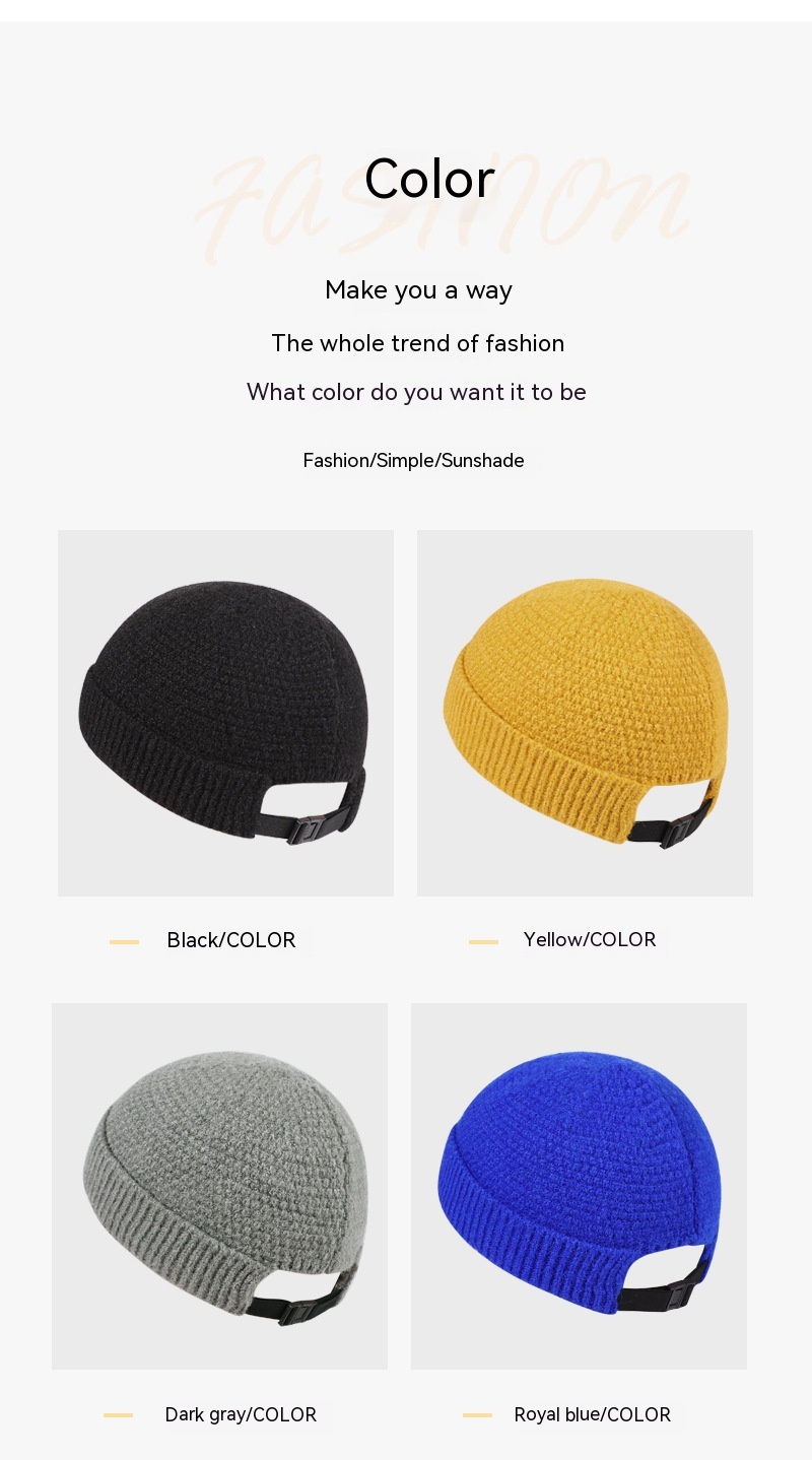 Outdoor Autumn And Winter Warm Hemming Knitted Woolen Cap — foto 20