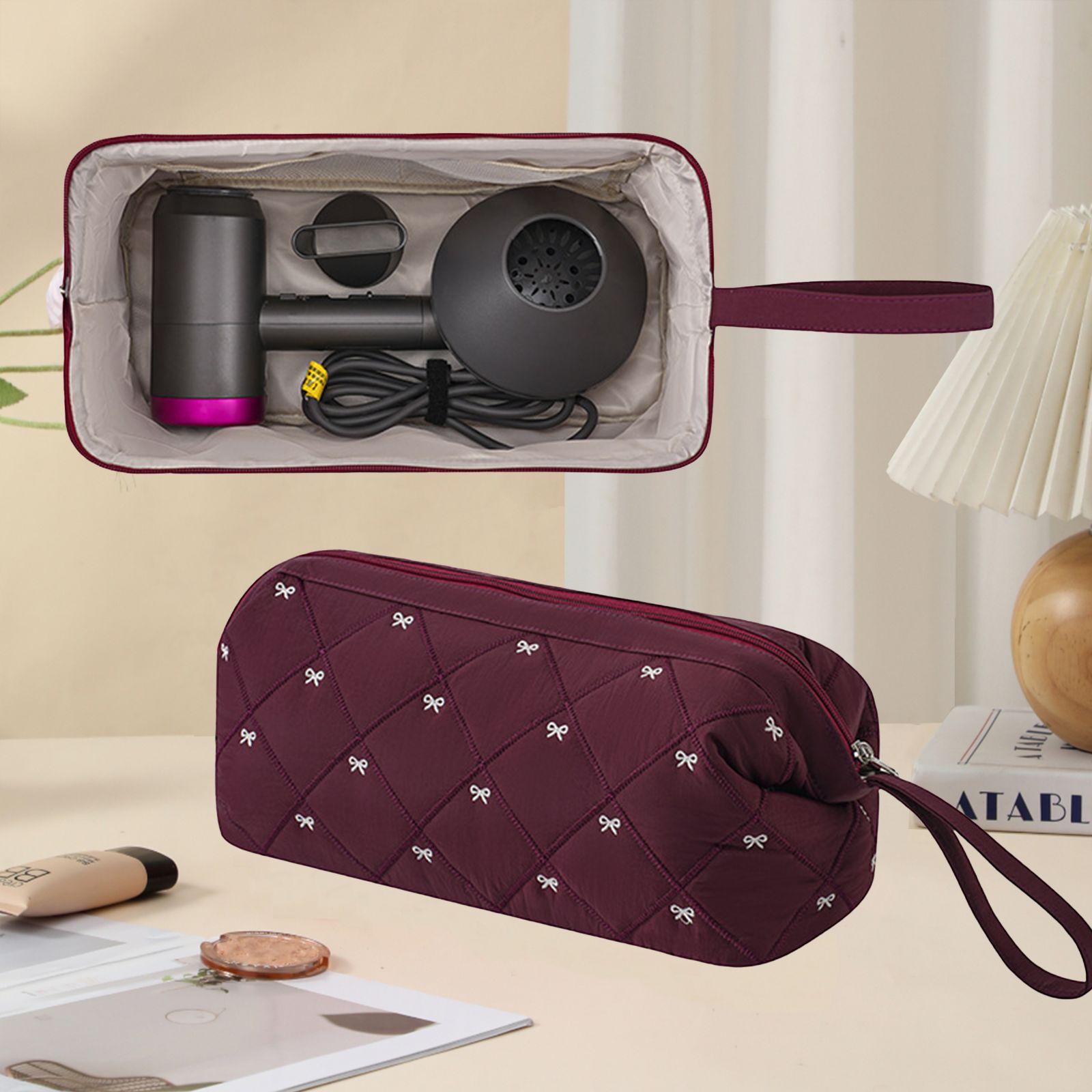 Multi-Function Storage Bag For Curling Irons And Hair Dryers 6