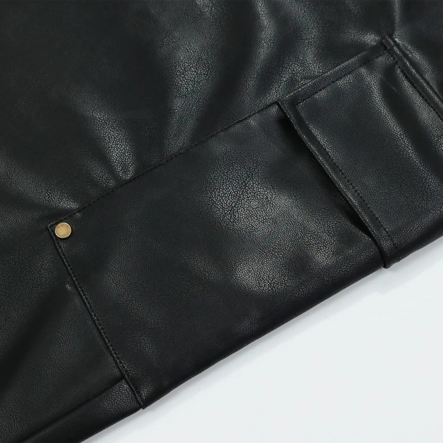 Niche Design Leather Pants Loose Wide Leg Pants