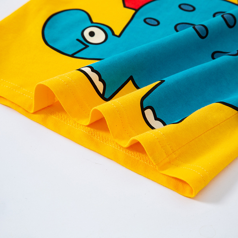 Boys Short-sleeved Dinosaur Cartoon Top — foto 4