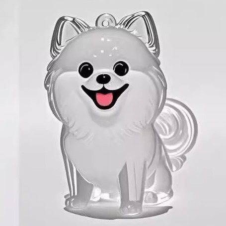 Dog Fur Storage Cute Pendant Keychain Bag Charm