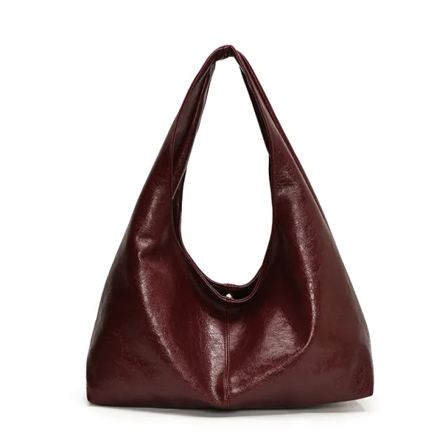 All match Retro Tote Bag High grade Large Capacity Underarm Women's Bag Red - Shop at LoveMi