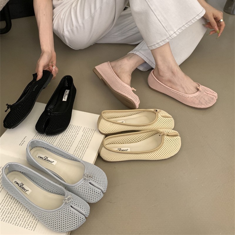 New Split-toe Slip-on Flat Shoes