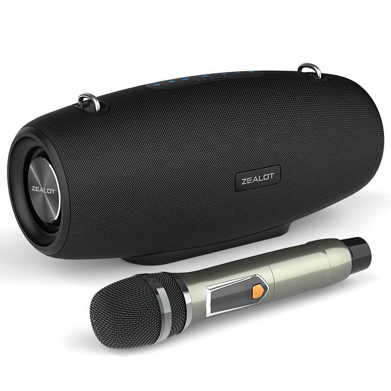 Black Single Microphone