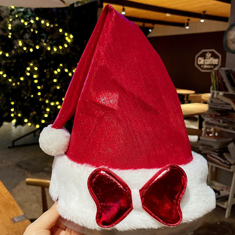 Bow Red Christmas Hat