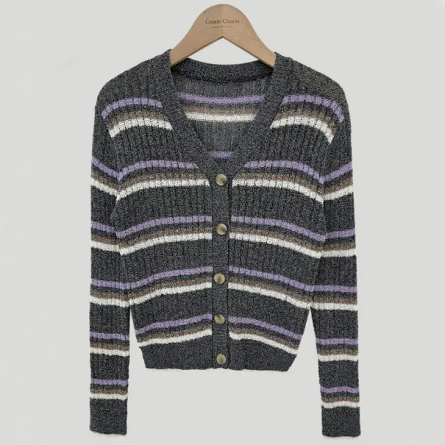 Fashionable Thin Knitted Cardigan Coat For Women Charcoal Gray - Shop at LoveMi