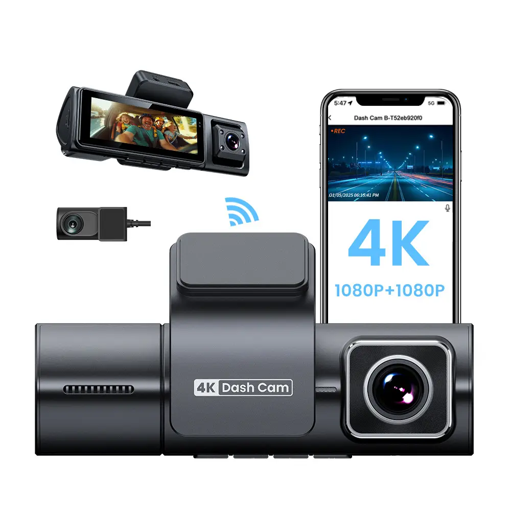 Three-record Driving Recorder WIFI Mobile Phone Interconnection