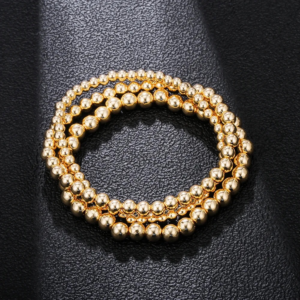Resin Plastic Bead Women's Beaded Stretch Bracelet