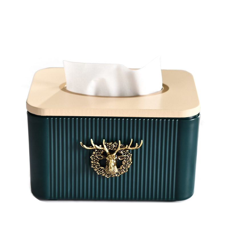 Elk Tissue Box Living Room Bedroom Creative Removable Tissue Box Home Simple Paper Box European High-end Paper Box