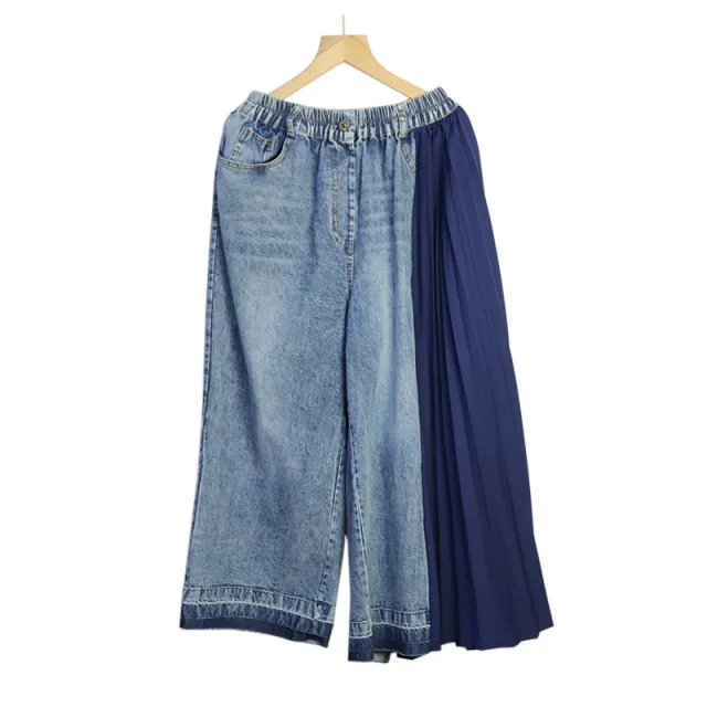 Women's Fashion Casual Cropped Pants Blue - Shop at LoveMi