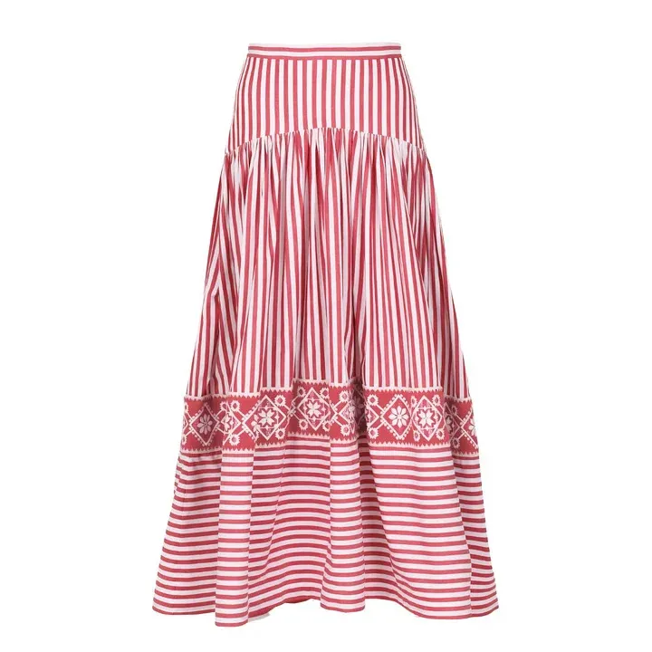 Bowknot Beautiful One-piece Swimsuit Suit - Long Skirt-Free Size