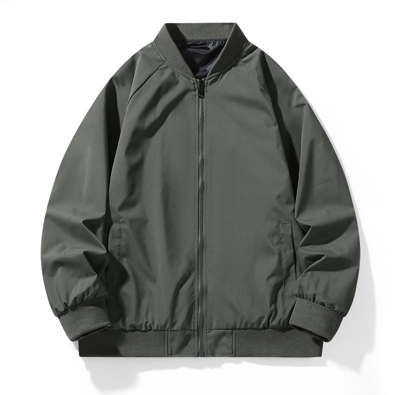 Mens Baseball Jacket With A Stand-up Collar