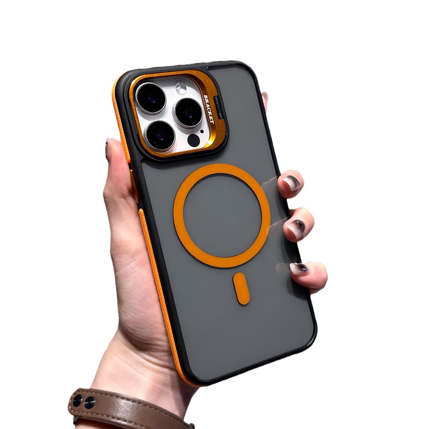 Invisible Lens Bracket Magnetic Phone Case
